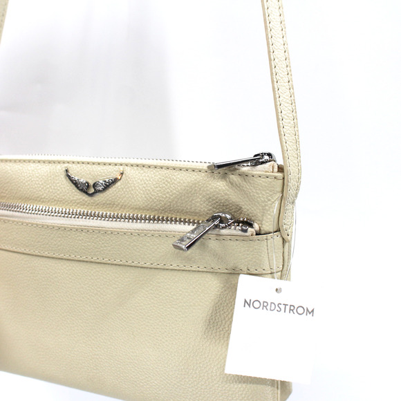Zadig & Voltaire Stella Wing Crossbody NEW Flash Ivory Leather Logo Shoulder Bag - Picture 4 of 9